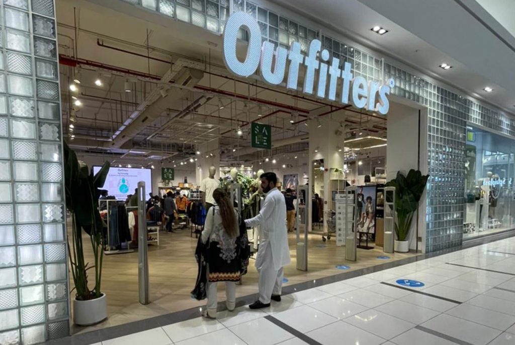outfitters in adidas in packages mall lahore pakistan